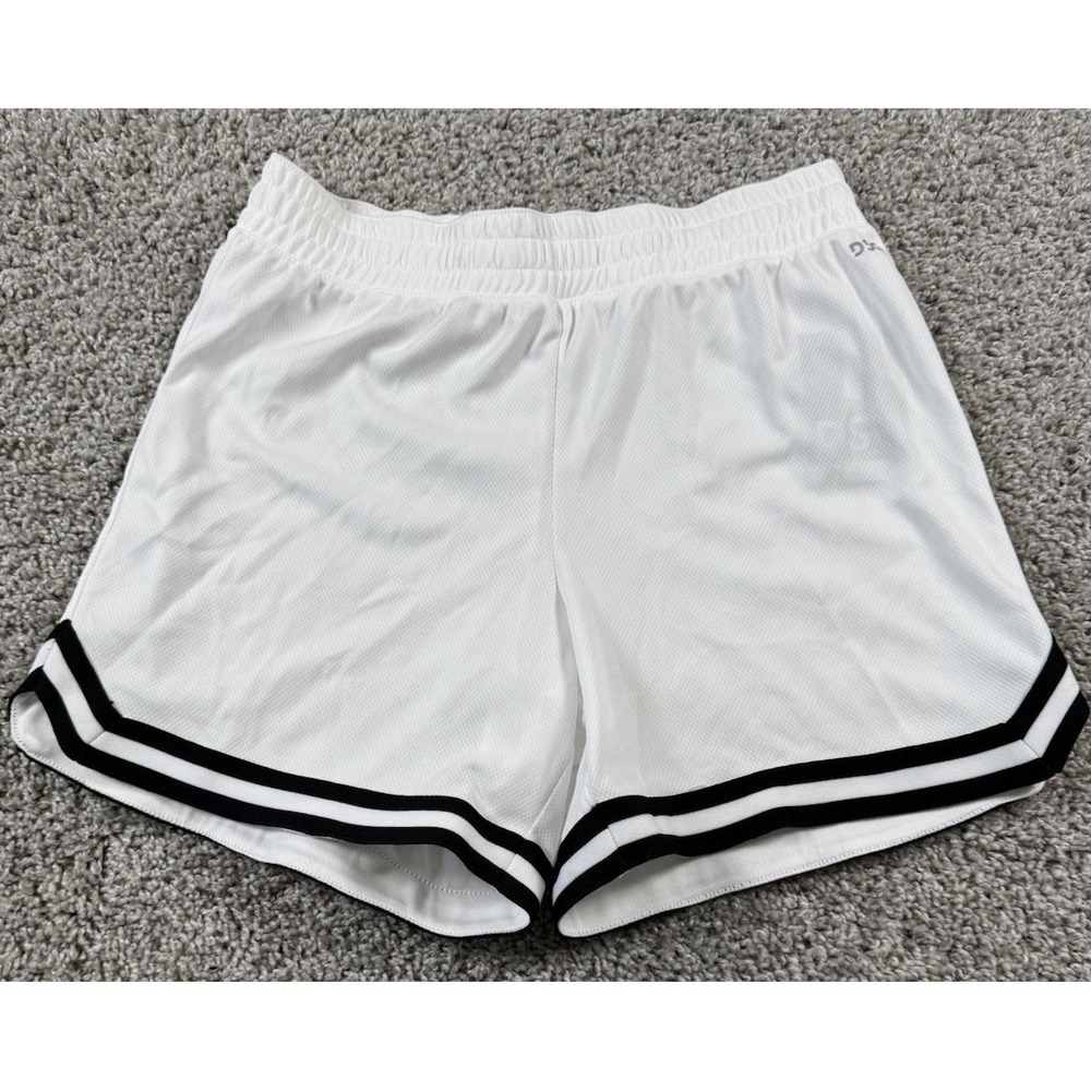 NEW DSG Girls Performance Mid Rise Mesh‎ Athletic Shorts Pure White XL 16